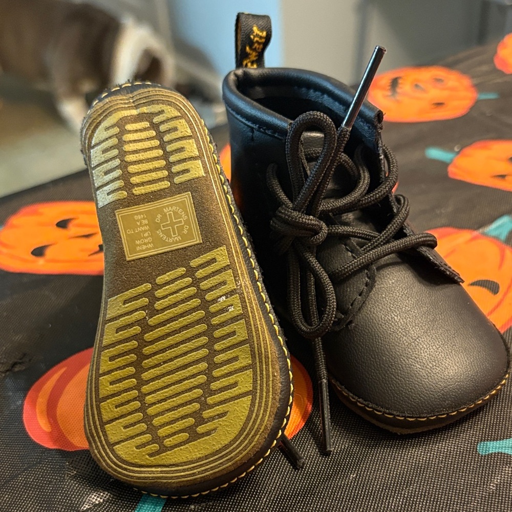 Dr. Martens Black Kids Boots